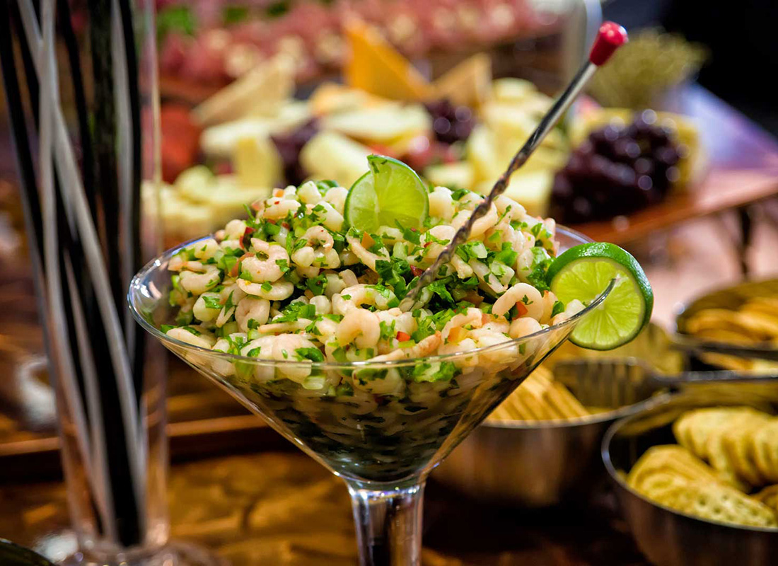 Have Catering by Norris add a Shrimp Ceviche display to your next party, wedding, dinner or any social occasion